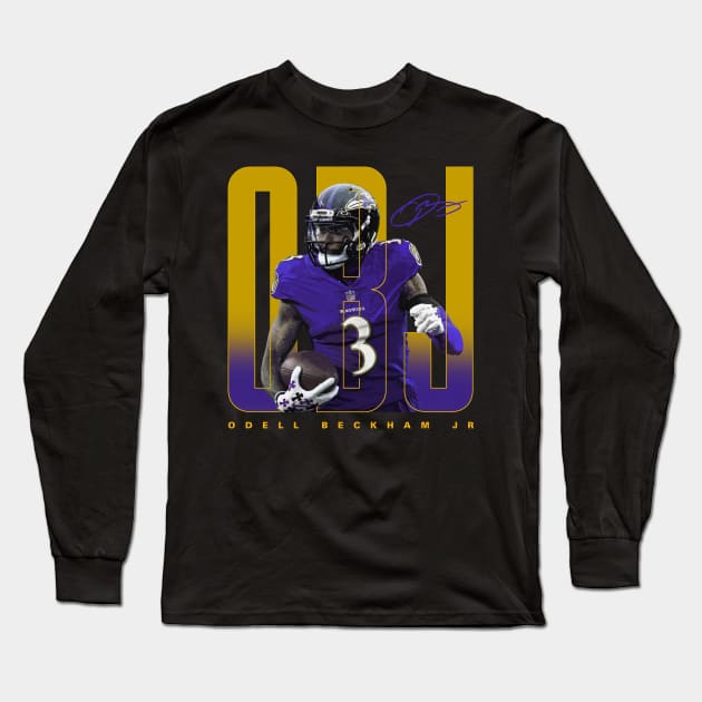 Odell Beckham Jr Long Sleeve T-Shirt by Juantamad